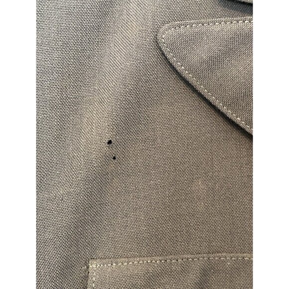 Military Green Jacket with Gold Hardware Men's Button Jacket Blazer Vintage 39R - Picture 5 of 14